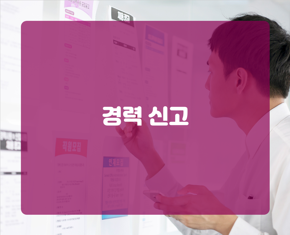 경력 신고