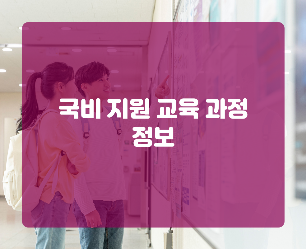 국비 지원 교육 과정 정보