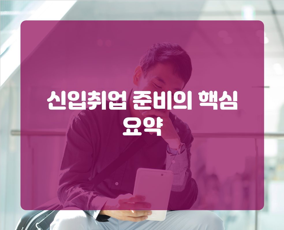 신입취업 준비의 핵심 요약