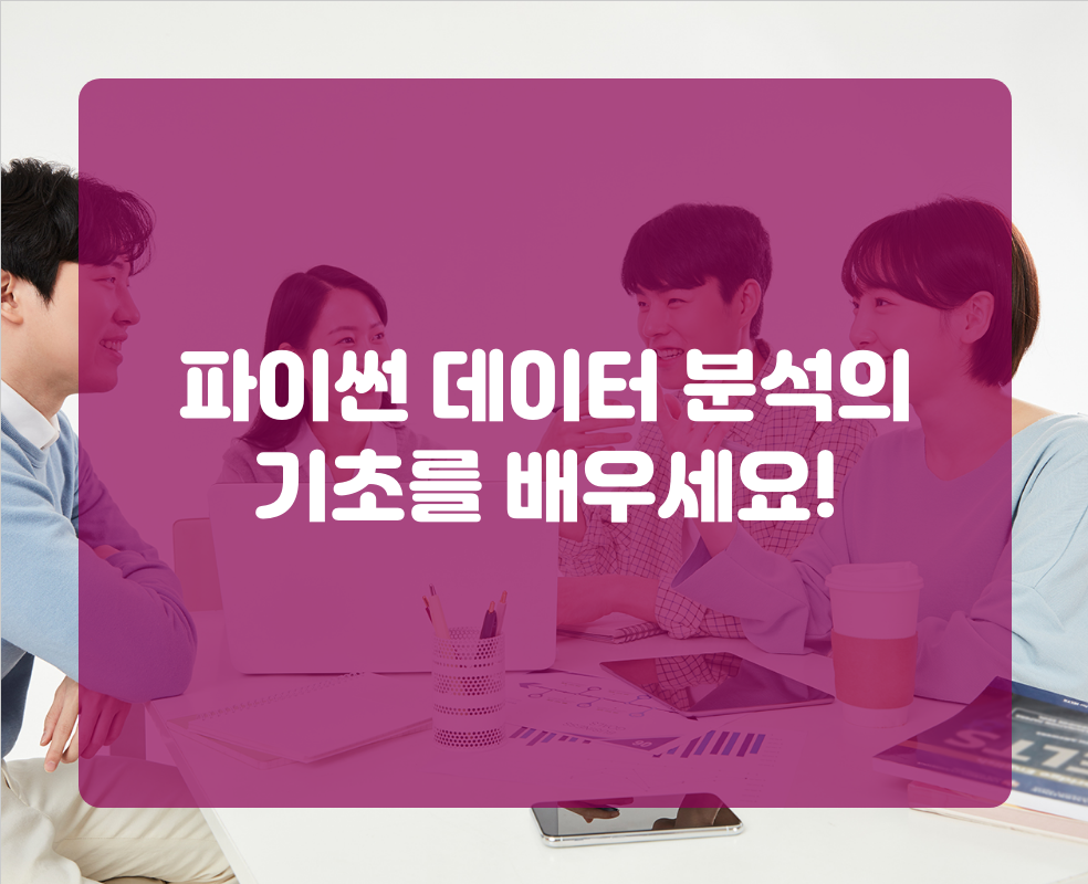 파이썬 데이터 분석의 기초를 배우세요!