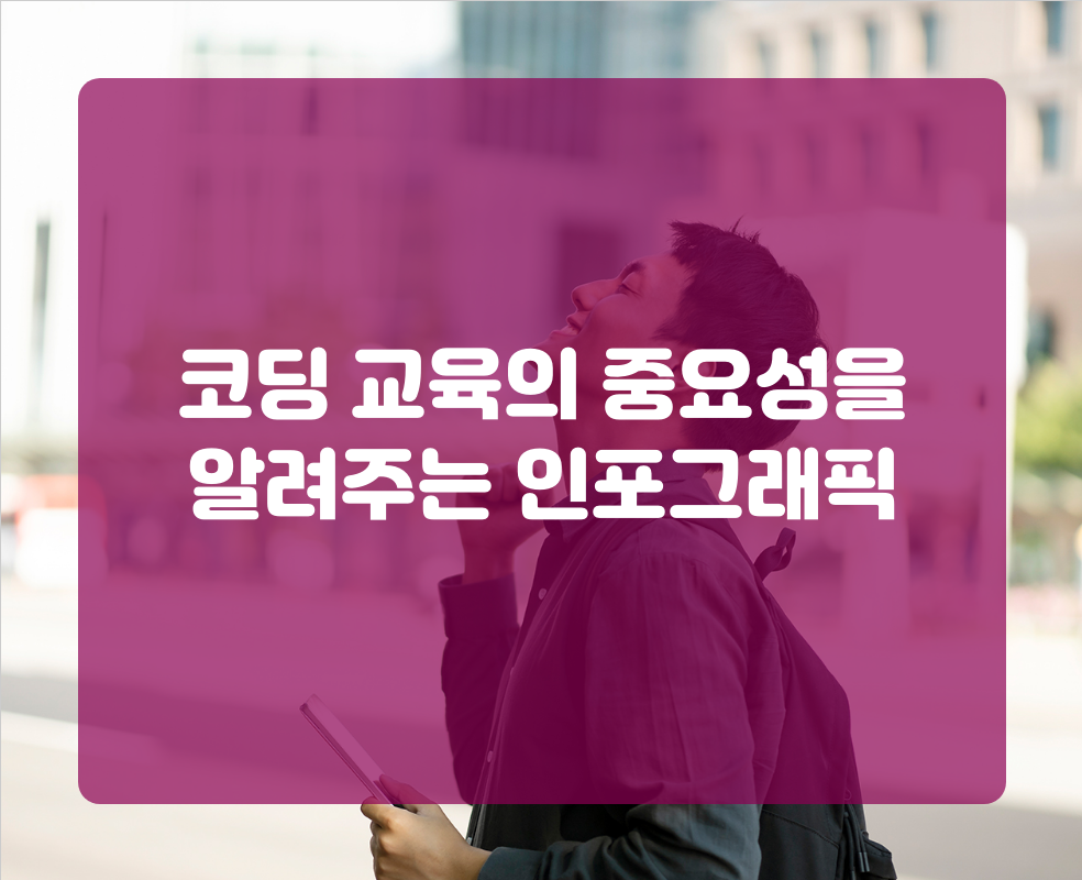 코딩 교육의 중요성을 알려주는 인포그래픽