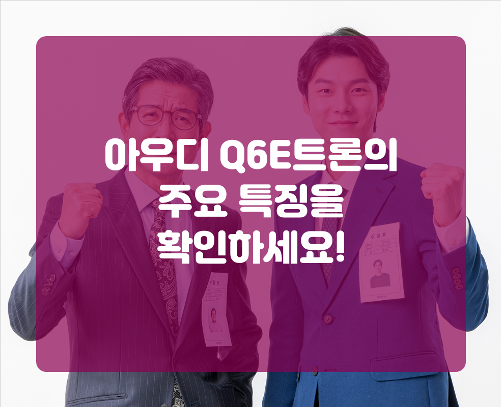 아우디 Q6E트론의 주요 특징을 확인하세요!